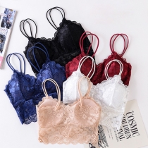 Sweet Style V-neck Lace Push-up Brassie for Girls