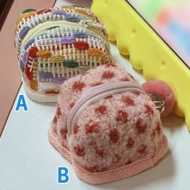 Fashion Braided Earphone Storage Bag