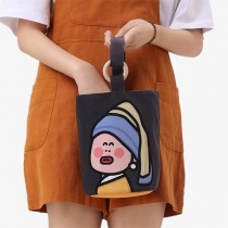 Söt och rolig pärlörhänge Girl Bucket Bag
