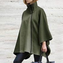 Cape Zipper Sjal Coat