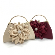 Retro Flower Dinner Bag Handhållen Party Handväska