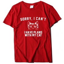 Kortärmad T-shirt med trycket 
