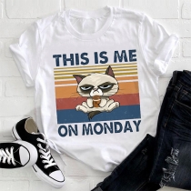 Kortärmad T-shirt dam 