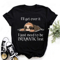 Söt rolig sengångare kortärmad T-shirt