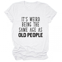 Rolig kortärmad t-shirt: 
