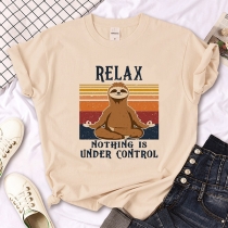 Rolig mediterande sengångare t-shirt