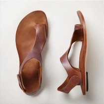 Romerska slip-on sandaler för kvinnor