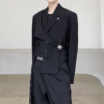 Tvådelad dräkt: Asymmetrisk blazer med byxor