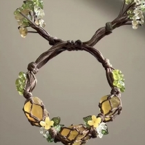 Bohemisk armband med flätade stenar