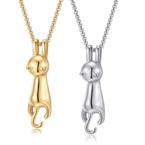 Halsband med söt kattberlock