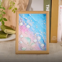 Glittrande havsinspiration: DIY-pärlmålarsats med skimrande snäckor för rogivande kustkonst