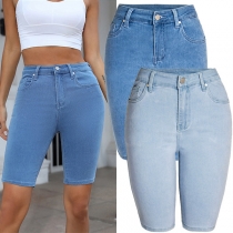 Casual Slim Fit Denim Short Pants
